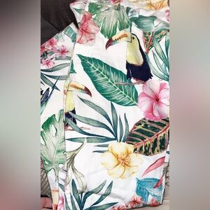 Zara Multicolor Tropical Print Fabric